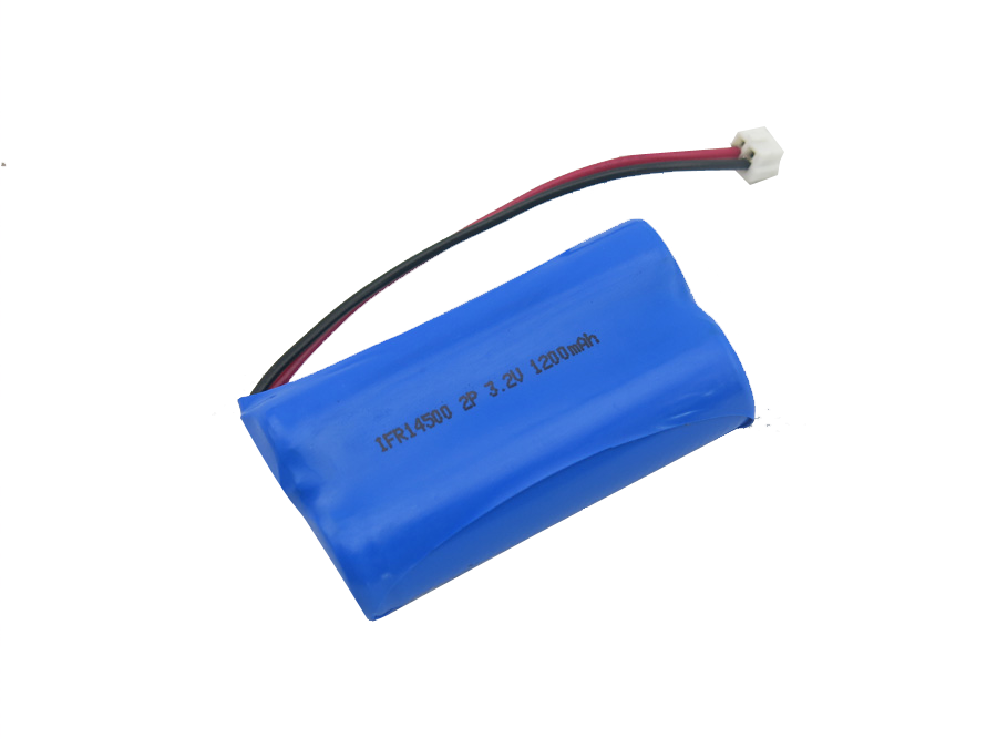 1S2P IFR14500 3.2V 1200Mah Lifepo4 Battery Pack