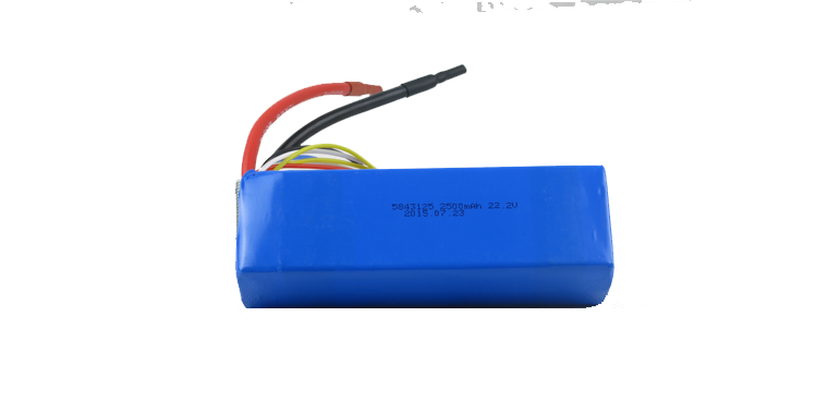 PLS5843125 6S1P 22.2V 2500Mah High Power Lipo Battery Pack