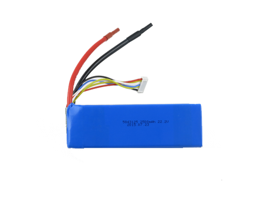 PLS5843125 6S1P 22.2V 2500Mah High Power Lipo Battery Pack