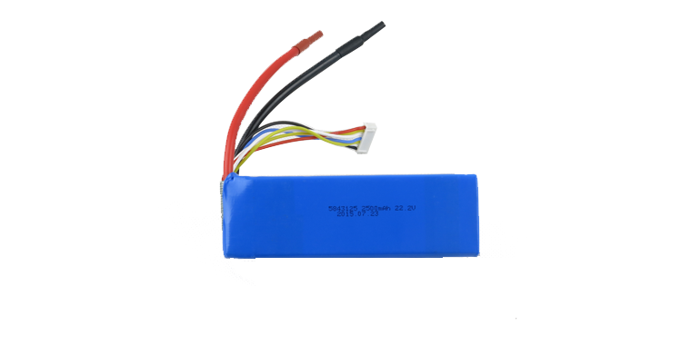 PLS5843125 6S1P 22.2V 2500Mah High Power Lipo Battery Pack