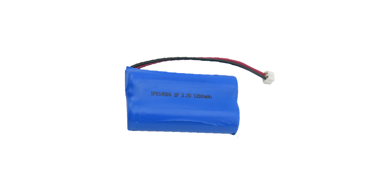 1S2P IFR14500 3.2V 1200Mah Lifepo4 Battery Pack