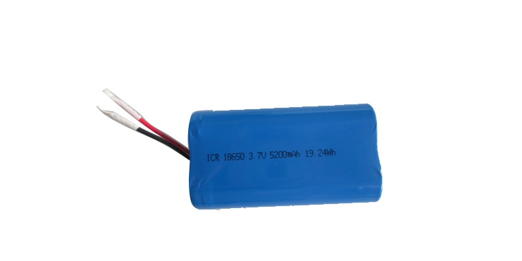 1S2P ICR18650 3.7V 5200Mah Li Ion Battery Pack