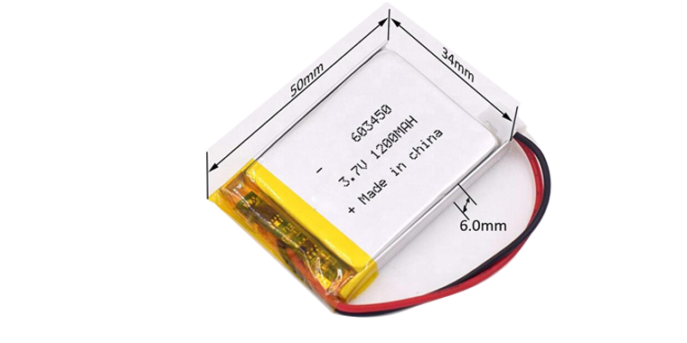 603450-Lipo 3.7 v 1200mah Battery